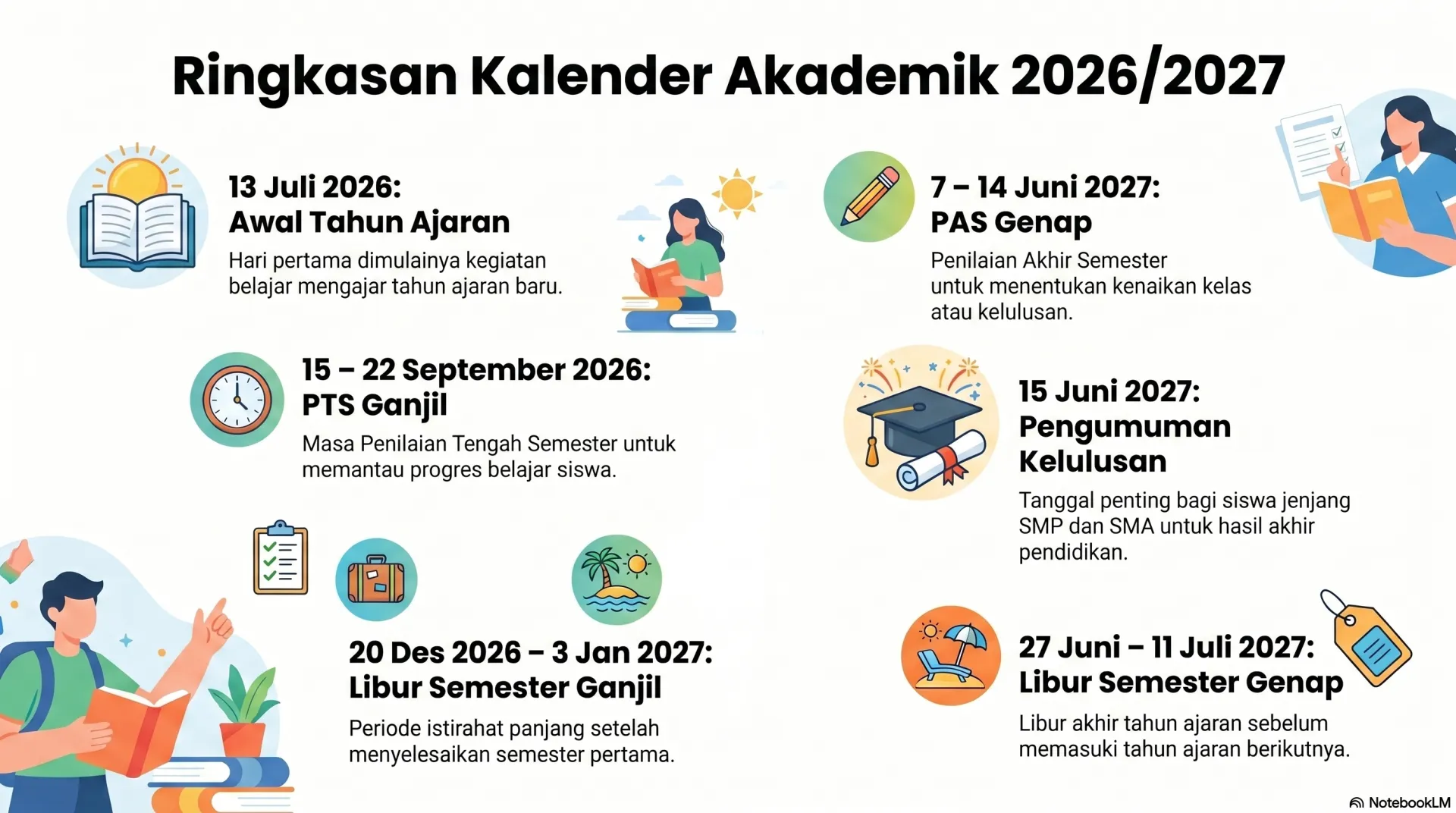 Kalender Akademik 2026/2027 (Ringkasan)